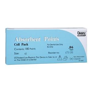 Absorbent Points Size 40 0.06 Black 180/Bx