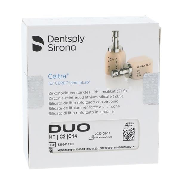 CELTRA Duo HT Milling Blocks C14 C2 For CEREC 4/Pk