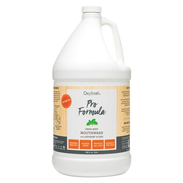 Oxyfresh Pro Formula Fresh Mint Mouthwash 1 Gallon Bottle Ea