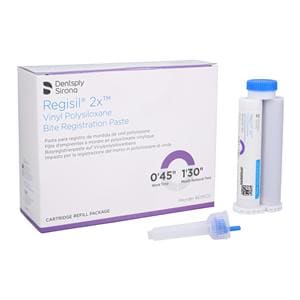 Regisil 2X Bite Registration 50 mL Regular Set Cartridge Refill Package 4/Pk