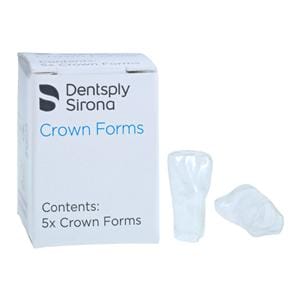 Strip Off Crown Form Size B3 Large Replacement Crowns Left Central 5/Bx