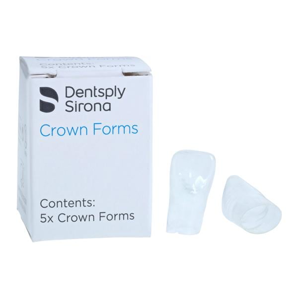 Strip Off Crown Form Size B4 Large Replacement Crowns Right Central 5/Bx