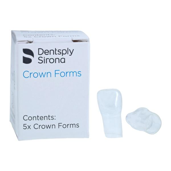 Strip Off Crown Form Size C4 Medium Replacement Crowns Right Central 5/Bx