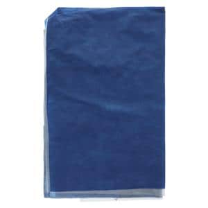 AmpleWear Patient Vest Non Woven Blue / White Disposable 50/Ca