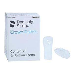 Strip Off Crown Form Size E4 Small Replacement Crowns Right Central 5/Bx