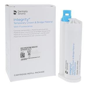 Integrity Temporary Material 76 Gm Shade A3.5 Cartridge Refill Package