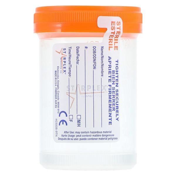 Leakbuster Specimen Container 120mL Polypropylene Sterile 300/Ca