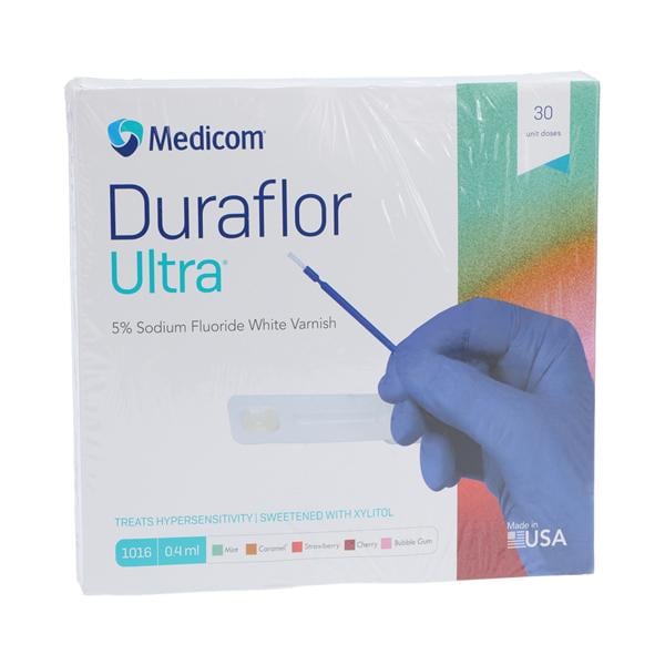 Duraflor Ultra Varnish Sodium Fluoride Bubblegum White 30/Bx, 6 BX/CA