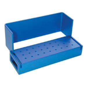 Bur Block Aluminum 27 Hole Blue Swivel Top EA