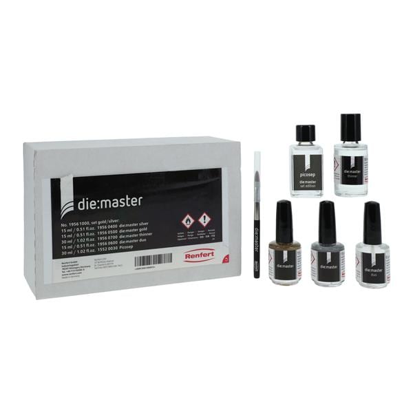 Die:Master Die Spacer Complete Kit Gold/Silver 13Um Ea