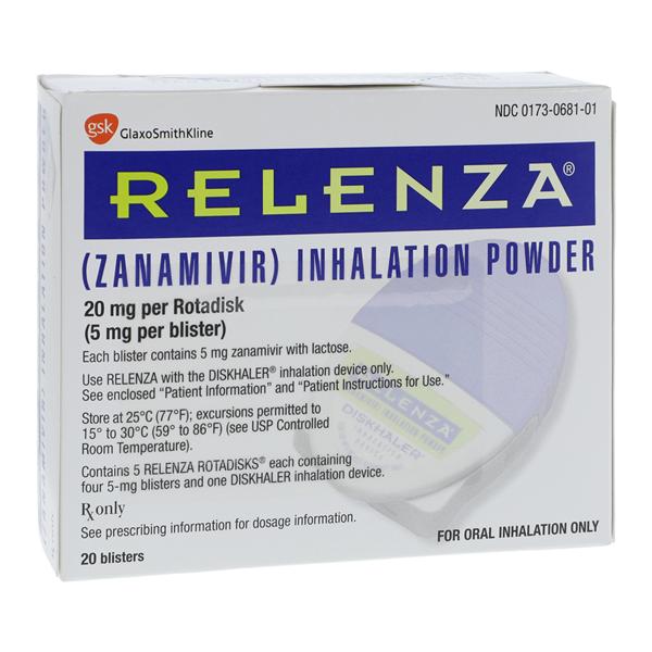 Relenza Inhalation Powder 5mg Blister Pack Each