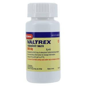 Valtrex Tablets 500mg Bottle 30/Bt