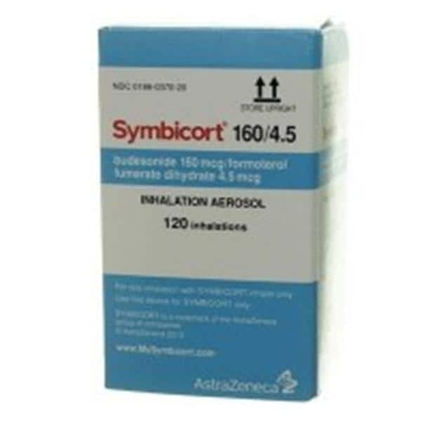 Symbicort Inhalation Aerosol 160/4.5mcg Inhaler 10.2gm Ea