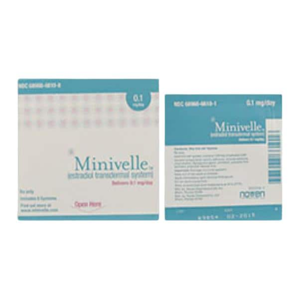 Minivelle Transdermal System 0.1mg Delivery System 8/Pk