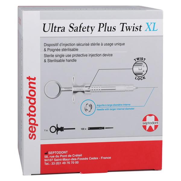 Ultra Safety Plus Twist XL Safety Syringe 30 Gauge Extra Short Purple 100/Bx