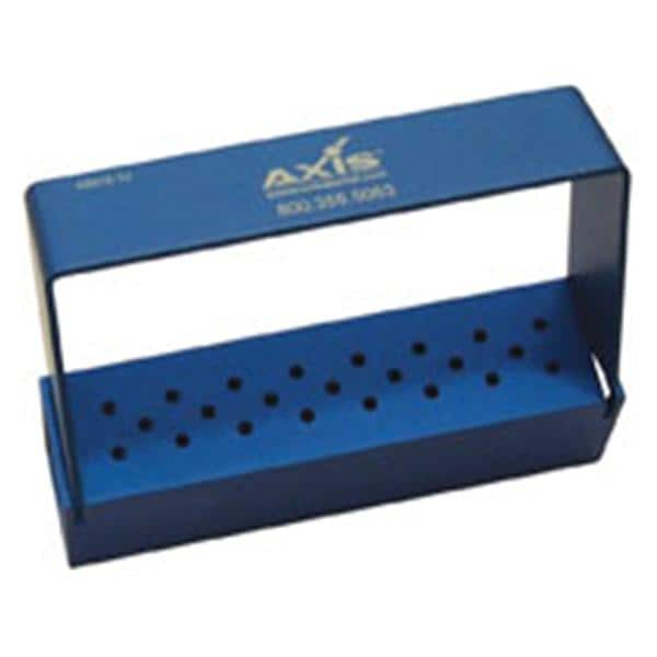 Bur Block Aluminum 23 Hole Blue Ea