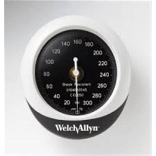 DuraShock Silver Series Aneroid Gauge Gry/Blk LF 1/EA