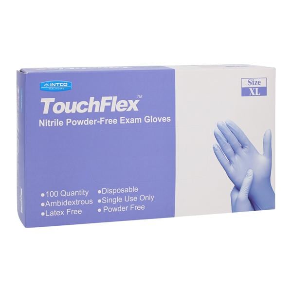 Touchflex Nitrile Exam Gloves X-Large Violet Blue Non-Sterile, 10 BX/CA