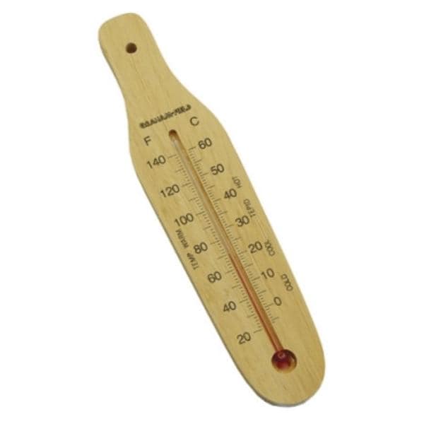 Grafco Bath Thermometer Flat Wood