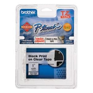 Brother TZe-151 Black-On-Clear Tape 1" x 26' 1/PK