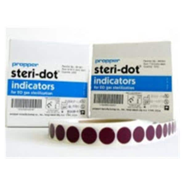 Steri-Dot Indicator 1 in For Sterilization Red To Green 1000/Rl