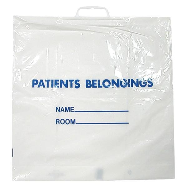 Patient Belongings Bag Transparent 20x18-1/2