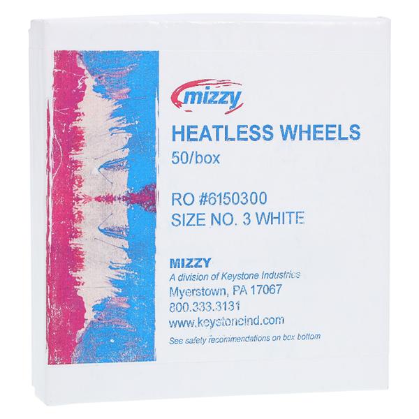 Mizzy Grinding Wheels Heatless White 50/Bx