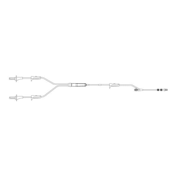 IV Administration Set Needleless 104" 15 Drops/mL Priming Volume 30mL 20/Ca