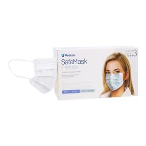SafeMask Premier Elite Procedure Mask ASTM Level 3 White Adult 50/Bx