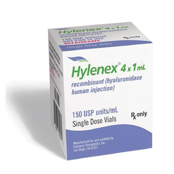 Hylenex Injection 150u/mL SDV 1mL 4/Pk