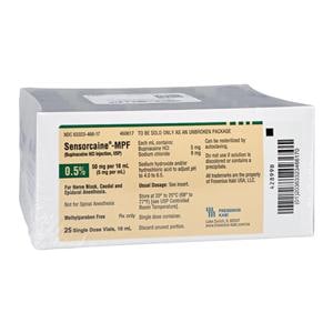 Sensorcaine MPF Injection 0.5% Preservative Free SDV 10mL Each