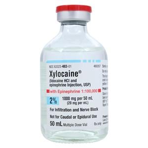 Xylocaine w/Epinephrine Injection 2% 1:100,000 MDV 50mL/Vl