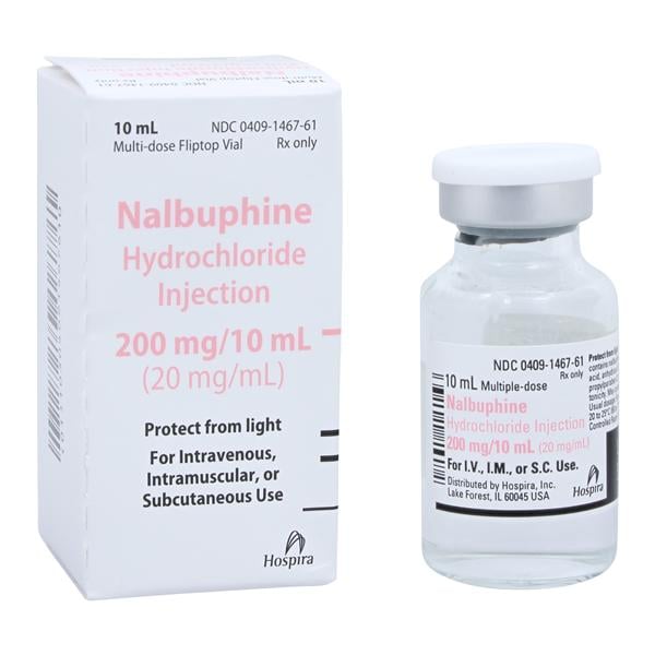 Nalbuphine HCl Injection 20mg/mL MDV 10mL Each