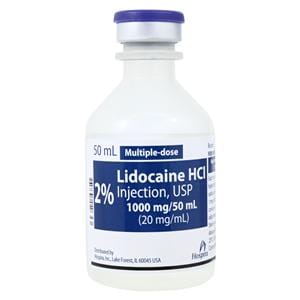 Lidocaine HCl Injection 2% MDV 50mL Each