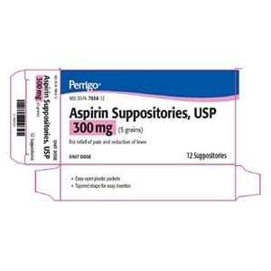 Aspirin NSAID Suppository 300mg 12/Pk