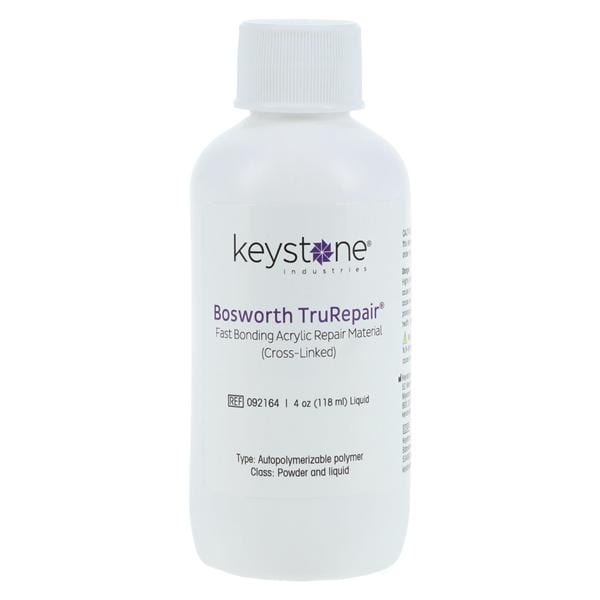 TrueRepair Denture Resin Acrylic Repair Liquid 4oz/Bt