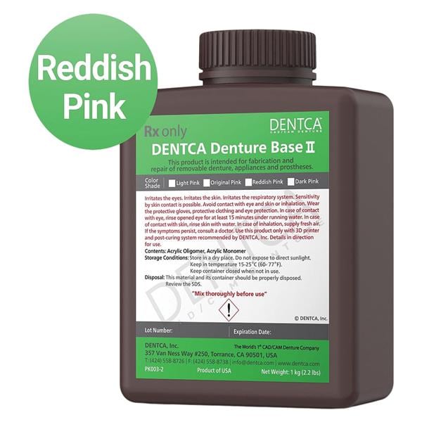 Dentca Denture Base Resin Red Pink 1/Bt