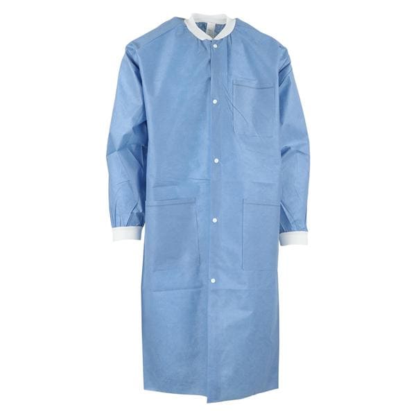 Extra Safe Lab Coat 3 Layer SMS Small Ceil Blue 10/Pk