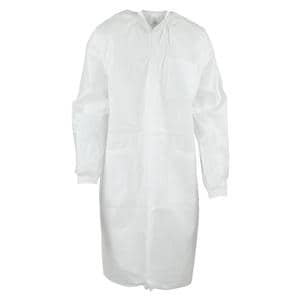 ValuMax Extra-Safe Protective Lab Coat 3 Layer SMS X-Large White 10/Pk