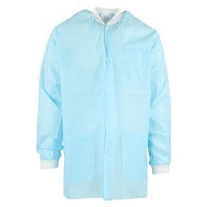 Extra-Safe Jacket 3 Layer SMS Large Sky Blue 10/Pk