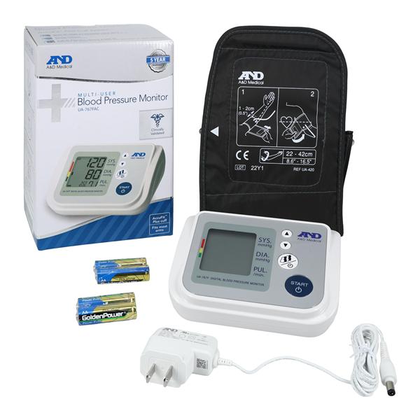 Premium Blood Pressure Monitor Gry LF Arm Digital Display Ea, 10 EA/CA