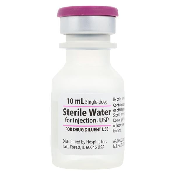 Sterile Water Injection SDV 10mL 10mL/Ea