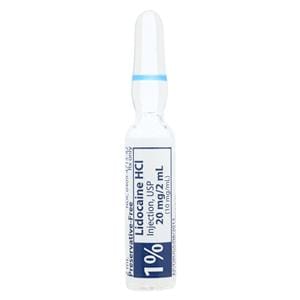 Lidocaine HCl Injection 1% Preservative Free Ampule 2mL Each