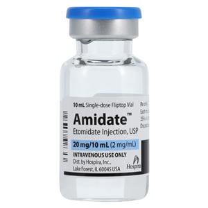 Amidate Injection 2mg/mL SDV 10mL 10/Bx