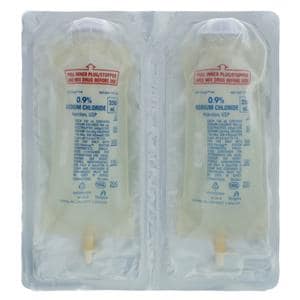 Injection Solution Sodium Chloride 0.9% 250mL Flexible Bag Container 24/Ca