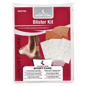 Mueller Foam/Hydrogel/Mesh Blister Kit Assorted Sizes Sterile Kit Adhs Wht/Tn