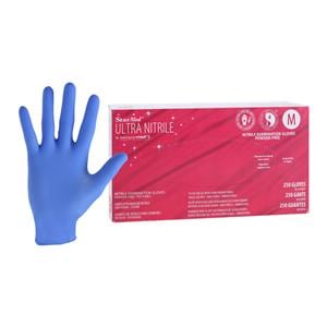 StarMed Ultra Nitrile Exam Gloves Medium Violet Blue Non-Sterile, 10 BX/CA