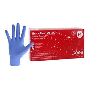 StarMed Plus Nitrile Exam Gloves Medium Purple Non-Sterile