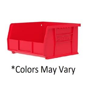 AkroBins Storage Bin Red Polymer With Label Holder 10-7/8x11x5" 6/Ca