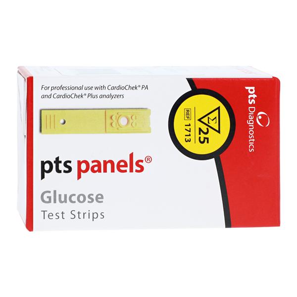 Pts Panels Blood Glucose Test Strip CLIA Waived 25/Bx